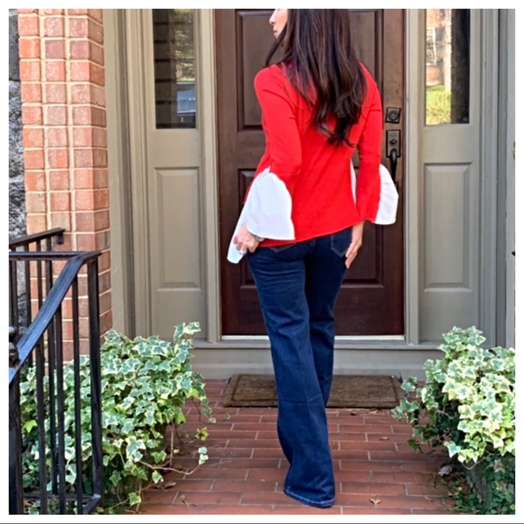 ✨LAST ONE ✨PARIS✨Red Stunning shirted sweater - Picture 7 of 8